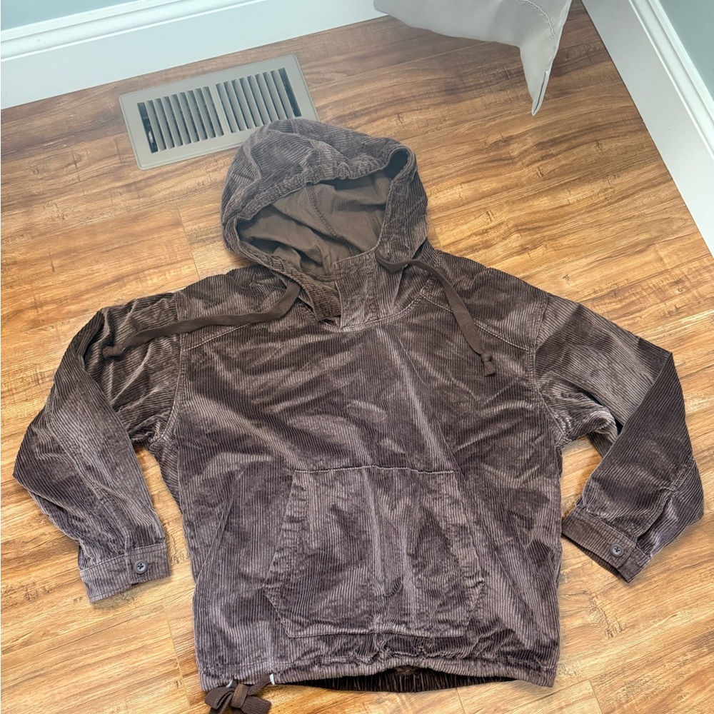 American Eagle Outfitters Brown Corduroy Hoodie